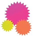 SIGN FLURO STARS 60MM PK50