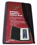 COLBY WATERVILLE WAB30 REFILLABLE TELEPHONE  ADDRESS BOOK BURGUNDY 