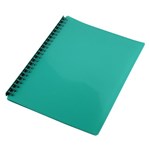 CUMBERLAND OTW82GR80 REFILLABLE DISPLAY BOOK PP A4 20 POCKET GREEN