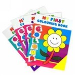 COLOURING BOOK A4 MY FIRST 4 DESIGNS 64PG