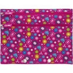 PENCIL CASE SKWEEK BINDER NYLON WITH PRINT PINK