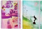 NOTEBOOK SPIRAL URBAN BY MODENA A5 160PG TROPICAL 2 DESIGNS