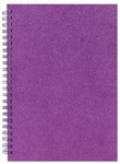 STYLEX NOTEBOOK A5 TIME TO SHINE GLITTER PURPLE 120PG