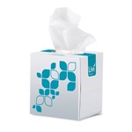 LIVI 1304 ESSENTIALS FACIAL TISSUES CUBE HYPOALLERGENIC 2 PLY 90 SHEET EACH OR CARTON 24