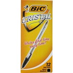 BIC CRISTAL BALLPOINT PENS MEDIUM BLACK