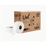 LIVI 1100E ESSENTIALS JUMBO ROLL TOILET EMBOSSED 2 PLY 300M 