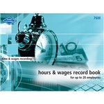 ZIONS 76M HOURS AND WAGES RECORD BOOK MEDIUM UP TO 20 EMPLOYEES