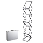 DEFLECTO DR1003 PORTABLE CONCERTINA DISPLAY STAND A4 CLEAR