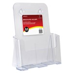 DEFLECTO 77001 STANDARD BROCHURE HOLDER SINGLE TIER A4 CLEAR