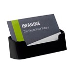 DEFLECTO 90104 BUSINESS CARD HOLDER SINGLE BLACK