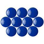 QUARTET MAGNETIC BUTTONS 30MM BLUE PACK 10