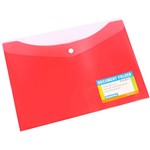 BEAUTONE 44070 ENVELOPE PUSH BUTTON A4 SIZE REDHIBISCUS