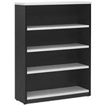OXLEY BC12 BOOKCASE 4 SHELVES 1200 X 315 X 900MM WHITEIRONSTONE