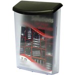DEFLECTO 790901 WEATHERPROOF BROCHURE DISPLAY BOX 333 X 254 X 114 CLEAR