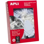APLI 386 STRUNG TICKETS 13X34MM WHITE