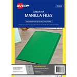 AVERY 82733 MANILLA FOLDER A4 GREEN PACK 20