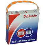 QUIKSTIK LABEL DISPENSER CIRCLE 14MM FLUORO ORANGE PACK 700