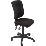 RAPIDLINE ERGONOMIC TYPIST CHAIR SQUARE BACK SEATBACK TILT BLACK 130KG 10 YEAR WARRANTY 