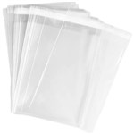 CUMBERLAND RESEALABLE POLYBAG SELF ADHESIVE FLAP 220 X 315MM CLEAR PACK 100