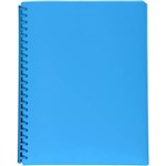 CUMBERLAND PREMIUM DISPLAY BOOK REFILLABLE 20 POCKET A4 BLUE