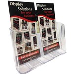 DEFLECTO 74501 BROCHURE HOLDER DESKTOP 2 POCKET DL CLEAR
