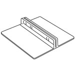 DEFLECTO 2230 TICKET CARD HOLDER SMALL 47 X 13 X 47MM CLEAR 