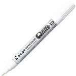 PILOT SCW SUPER COLOUR PERMANENT PAINT MARKER BULLET 20MM WHITE BOX 12