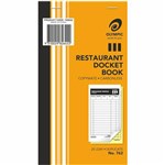 OLYMPIC 762 RESTAURANT DOCKET BOOK 25 LEAF 93 X 165MM 25 SETS