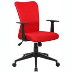 ASHLEY YS01 TYPIST CHAIR MEDIUM MESH BACK ARMS RED 120 KG