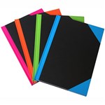 CUMBERLAND BRIGHTS A6 NOTEBOOK CASEBOUND RULED AZ INDEX 192 LEAF ASSORTED CORNERS