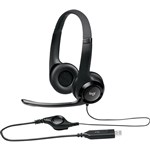 LOGITECH H390 USB HEADSET BLACK  981000485