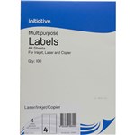 INITIATIVE MULTIPURPOSE LABELS 4UP 991 X 139MM