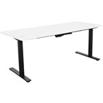 SUMMIT ELECTRIC SIT TO STAND STRAIGHT DESK 1500 X 750MM WHITEBLACK