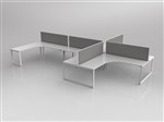 ANVIL CORNER 6 STAFF DESK 90 DEGREE LAYOUT
