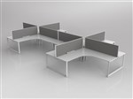 ANVIL CORNER 8 STAFF DESK 90 DEGREE LAYOUT