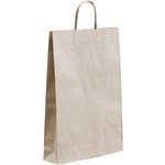 HUHTAMAKI FUTURE FRIENDLY PAPER BAG TWISTED HANDLE 480L X 340W X 110G MEDIUM BROWN PACK 50