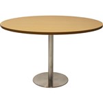 RAPIDLINE ROUND TABLE DISC BASE 1200MM NATURAL OAKSTAINLESS STEEL