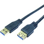 COMSOL SUPERSPEED USB EXTENSION CABLE 30 A MALE TO A FEMALE 2M BLACK