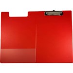 GNS CLIPFOLDER PVC A4 RED WITH POCKET