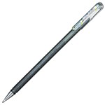 PENTEL K110 HYBRID DUAL METALLIC GEL INK PEN 10MM SILVER