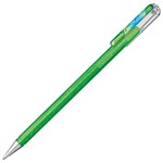 PENTEL K110 HYBRID DUAL METALLIC GEL INK PEN 10MM LIME GREEN  METALLIC BLUE AND RED