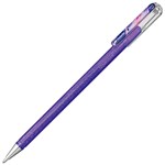 PENTEL K110 HYBRID DUAL METALLIC GEL INK PEN 10MM LIGHT VIOLET  METALLIC RED AND BLUE
