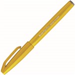 PENTEL SES15C BRUSH SIGN PEN MARKER YELLOW