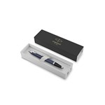 PARKER IM BALLPOINT PEN BLUE CHROME TRIM