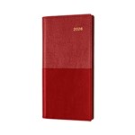 COLLINS VANESSA SLIMLINE 375V15 DIARY WEEK TO VIEW B67 LANDSCAPE RED