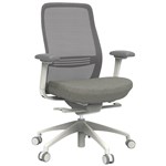 KONFURB LUNA OFFICE CHAIR WITH ARMS WHITE