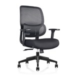 YS DESIGN ROMEO MEDIUM BACK EXECUTIVE OFFICE CHAIR BLACK
