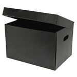 MARBIG CORFLUTE BOX WATTACHED LID BLACK