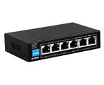 TPLINK DLINK DESF1006PE 6PORT 10100MBPS POE  SWITCH  WITH 4 LONG REACH POE PORTS AND 2 UPLINK PORTS POE BUDGET 60W
