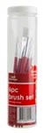 PAINT BRUSH TUBE ART ADVANTAGE TAKLON ASSORTED PACK 6